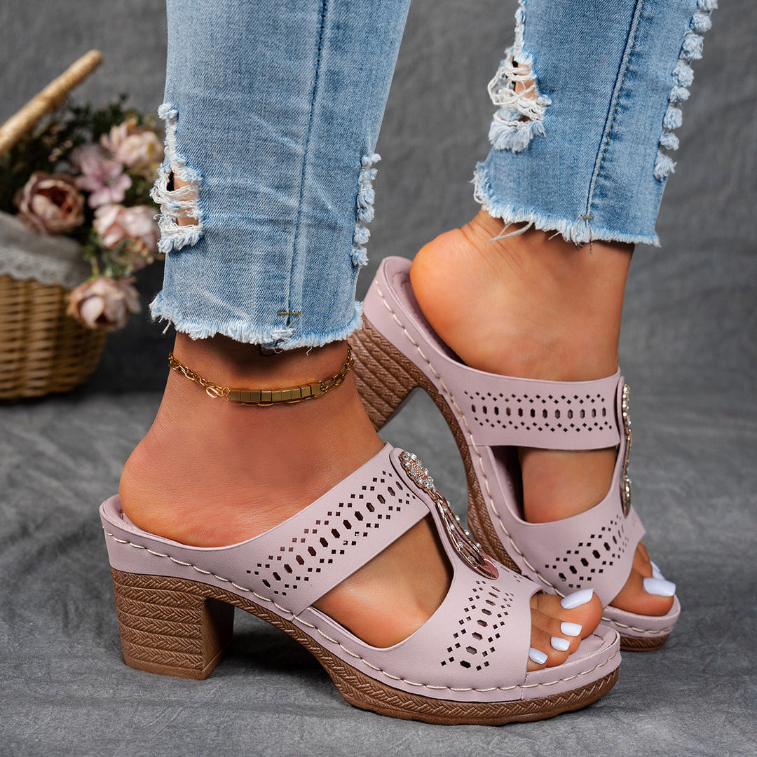 Linda | Women's Stabilized High-Heel Anatomical Comfort Sandals