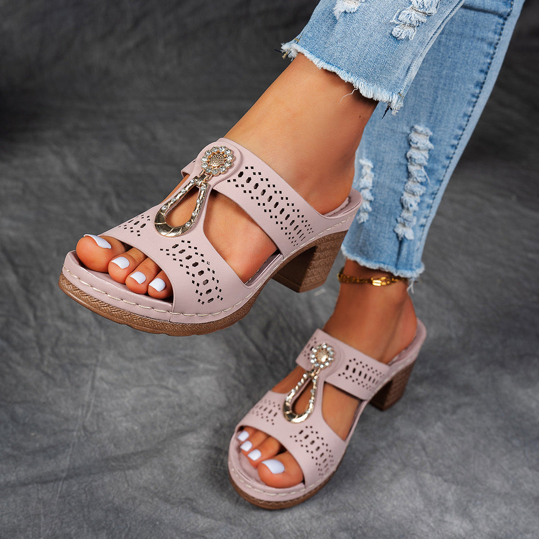 Linda | Women's Stabilized High-Heel Anatomical Comfort Sandals