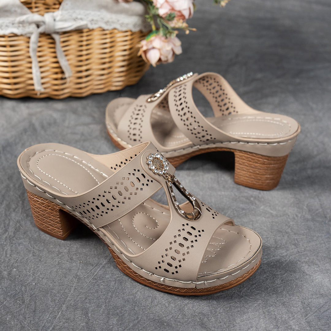 Linda | Women's Stabilized High-Heel Anatomical Comfort Sandals