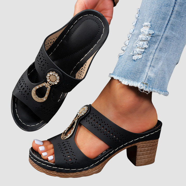 Linda | Women's Stabilized High-Heel Anatomical Comfort Sandals