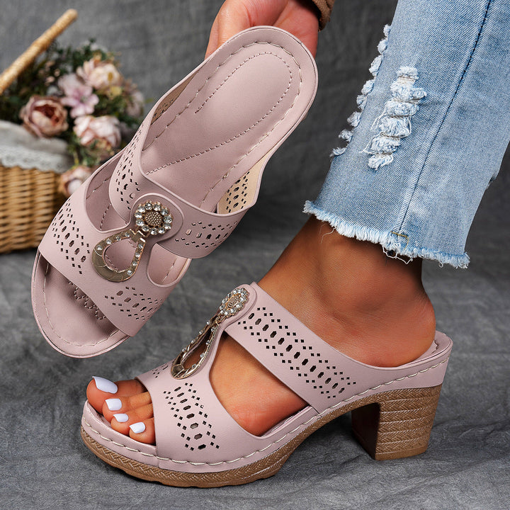 Linda | Women's Stabilized High-Heel Anatomical Comfort Sandals