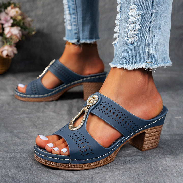 Linda | Women's Stabilized High-Heel Anatomical Comfort Sandals