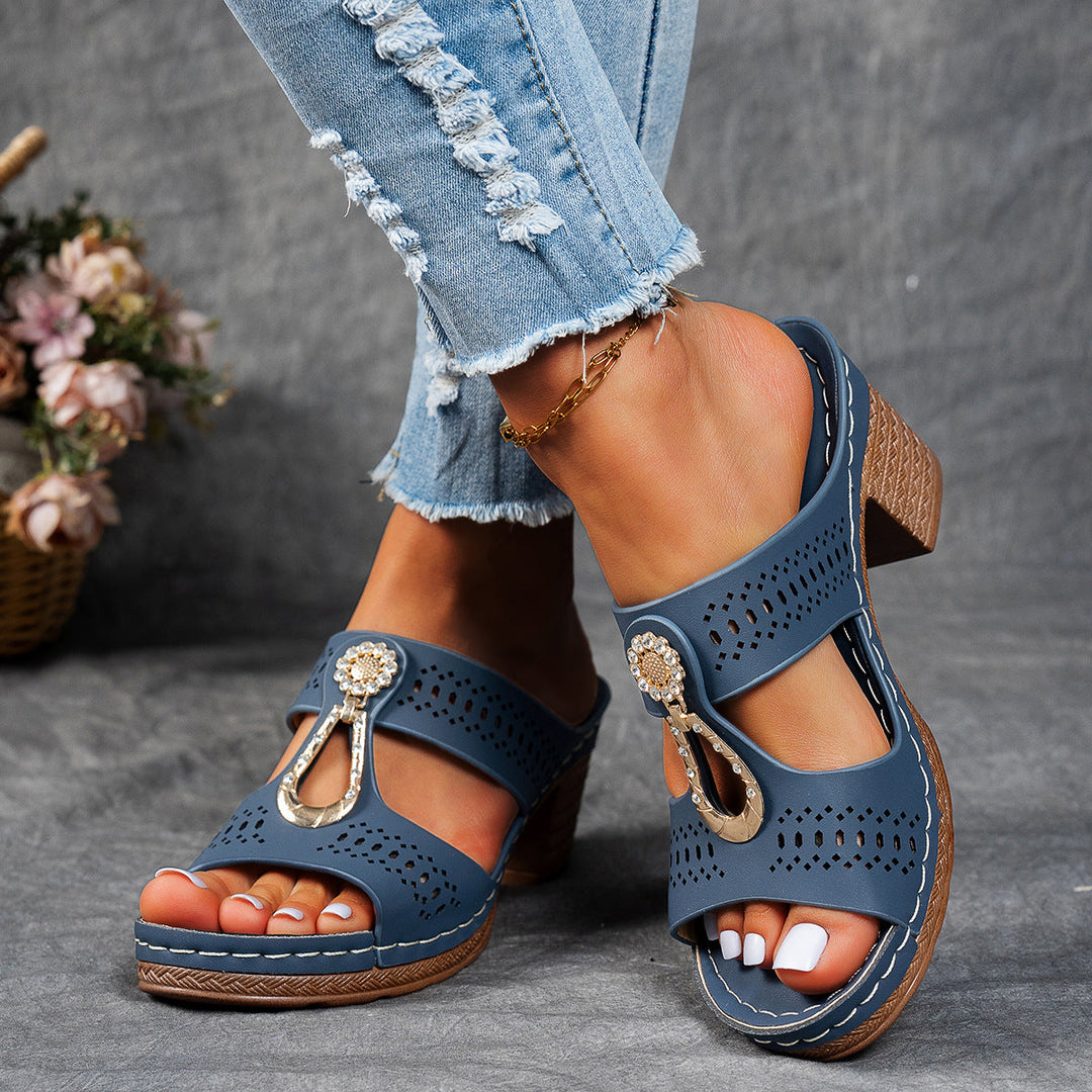 Linda | Women's Stabilized High-Heel Anatomical Comfort Sandals