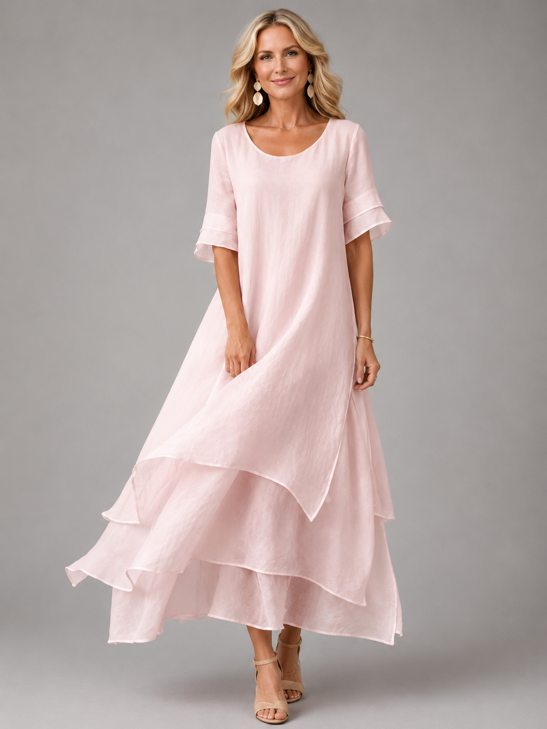 Liora | Women's Flowing Tiered Maxi Dress