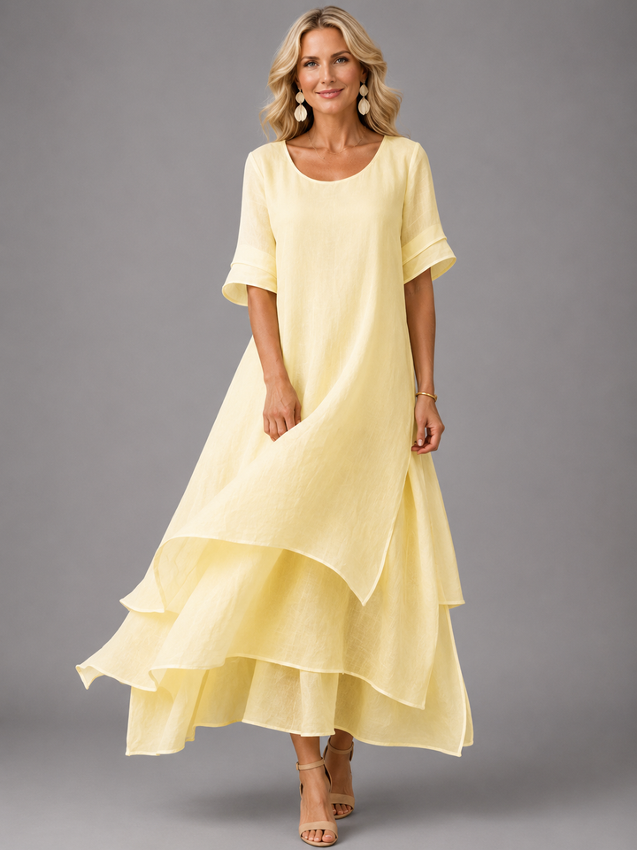 Liora | Women's Flowing Tiered Maxi Dress