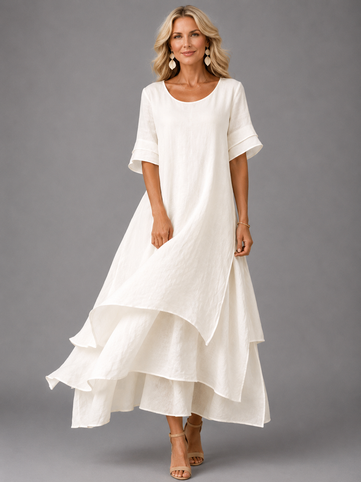 Liora | Women's Flowing Tiered Maxi Dress
