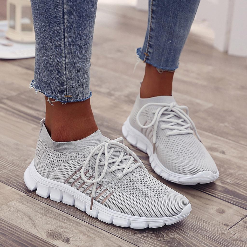 Liv | Women's Breathable Knit Cushioned Arch-Support Sneakers