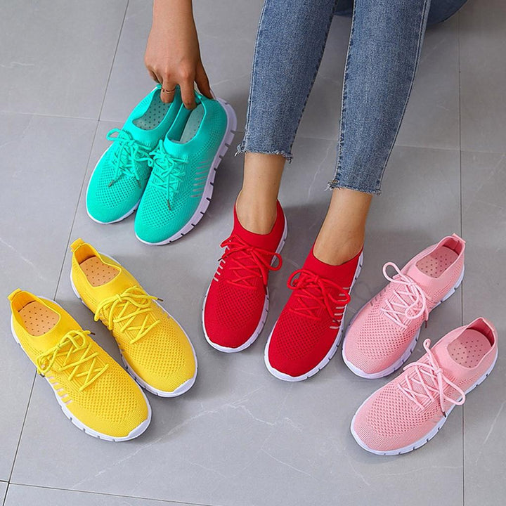 Liv | Women's Breathable Knit Cushioned Arch-Support Sneakers