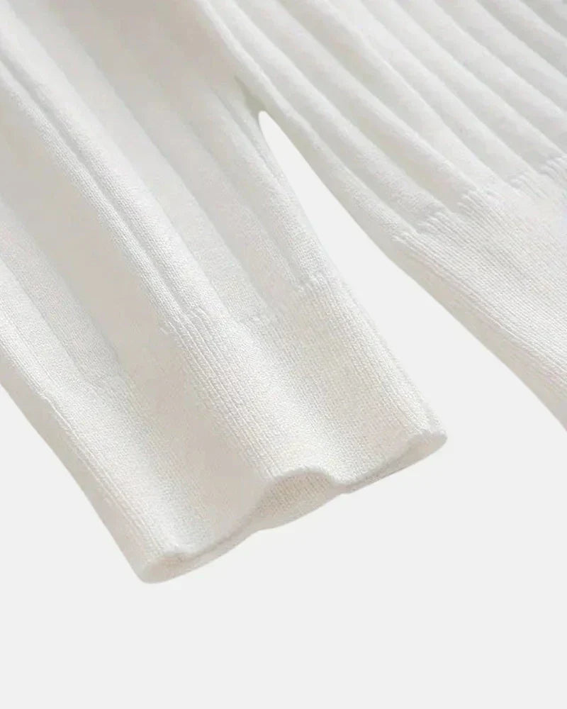 Loic | Men's Ribbed Long Sleeve Knit Polo