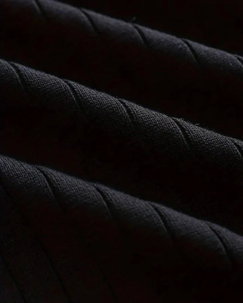 Loic | Men's Ribbed Long Sleeve Knit Polo