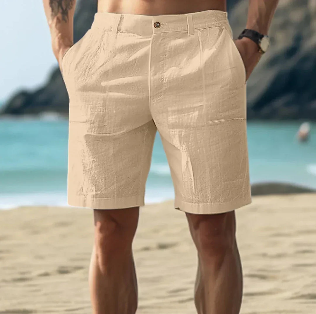 Lucky | Men's Linen Summer Shorts with Side Pockets