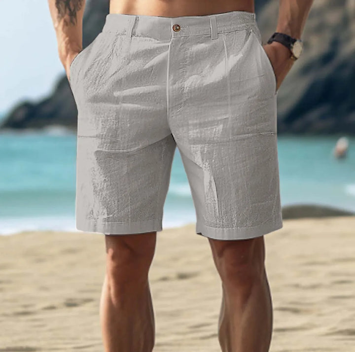 Lucky | Men's Linen Summer Shorts with Side Pockets