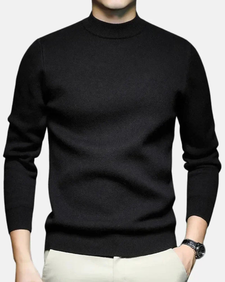 Macaire | Men's Mock Neck Knit Sweater