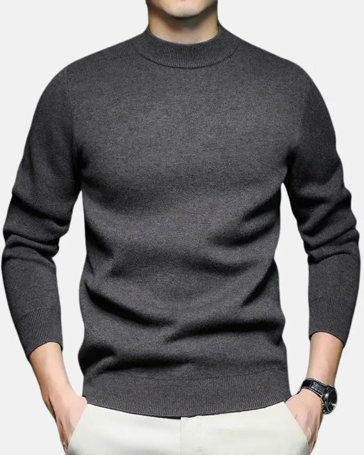 Macaire | Men's Mock Neck Knit Sweater