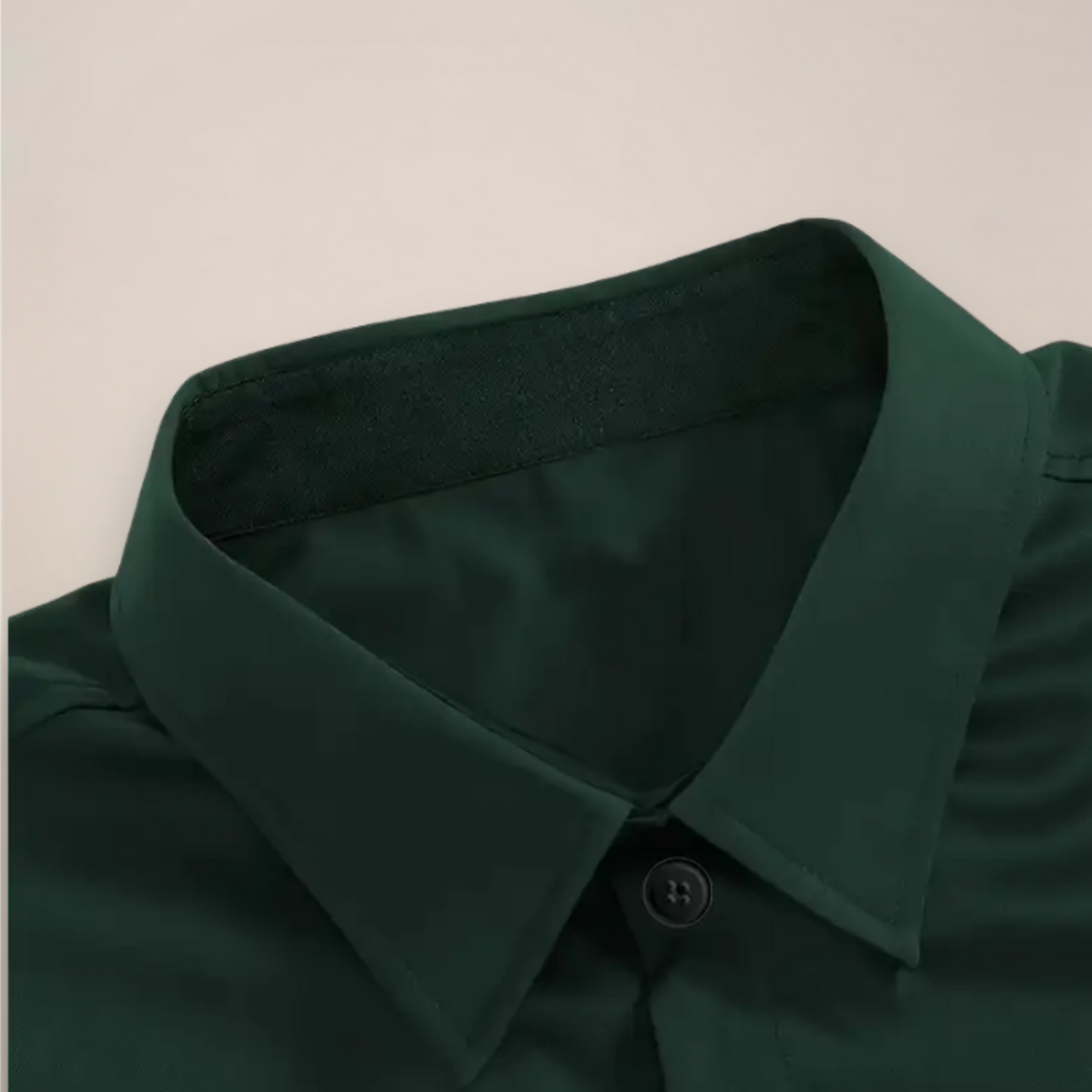 Marcus | Men's Pointed Collar Long Sleeve Button Front Shirt