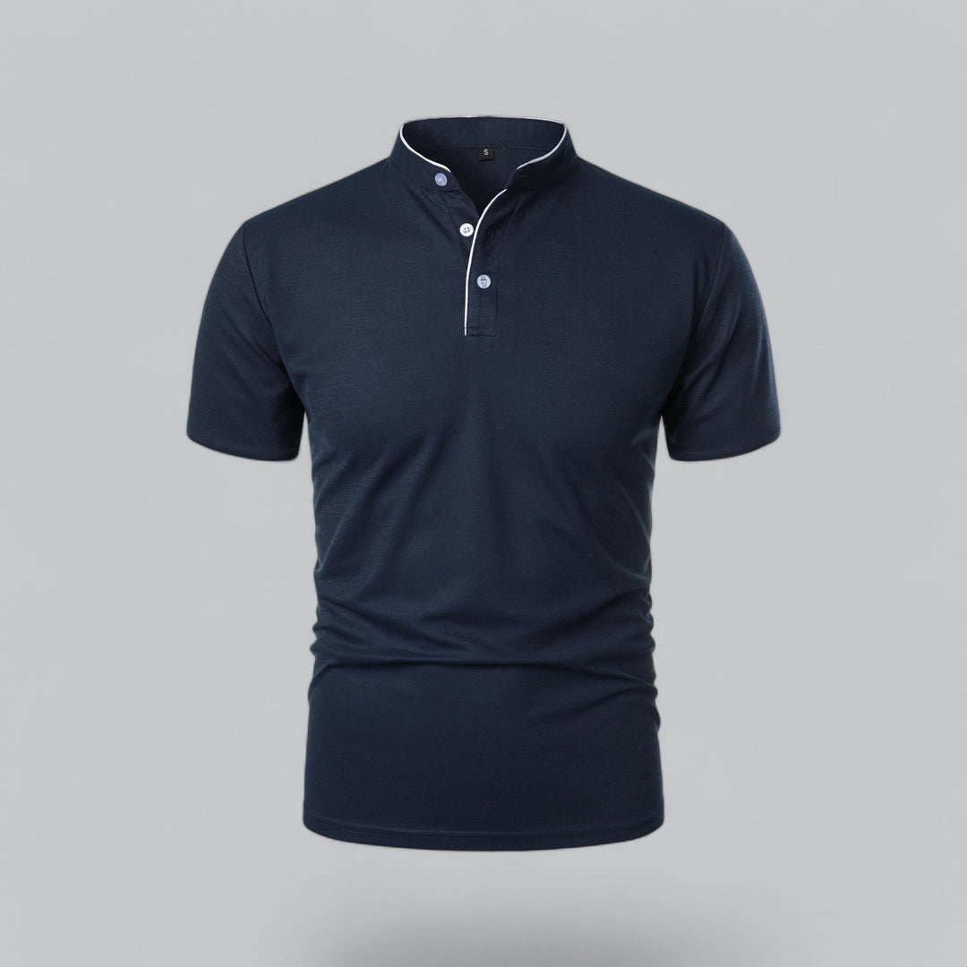 Marcus | Men's Smart-Casual Button Placket Polo Shirt