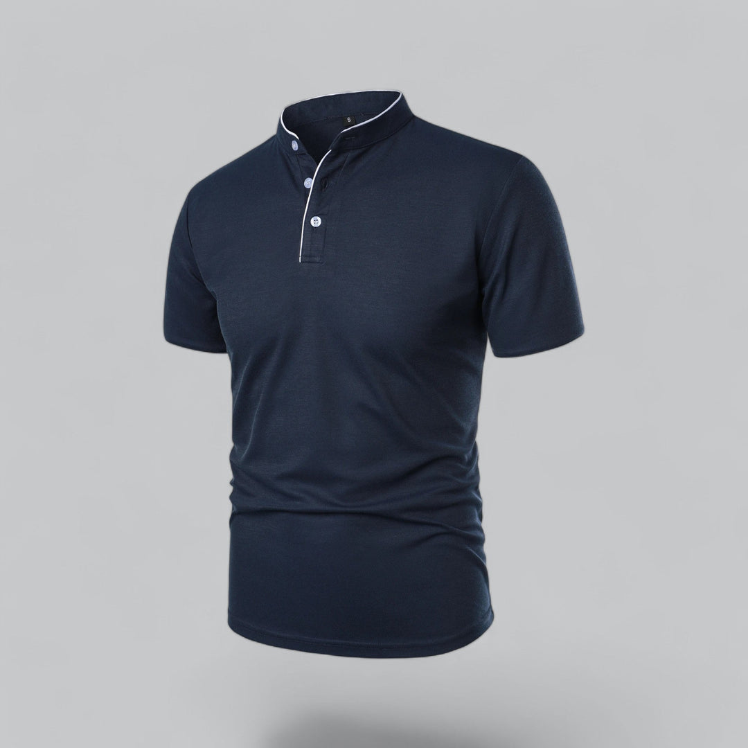 Marcus | Men's Smart-Casual Button Placket Polo Shirt
