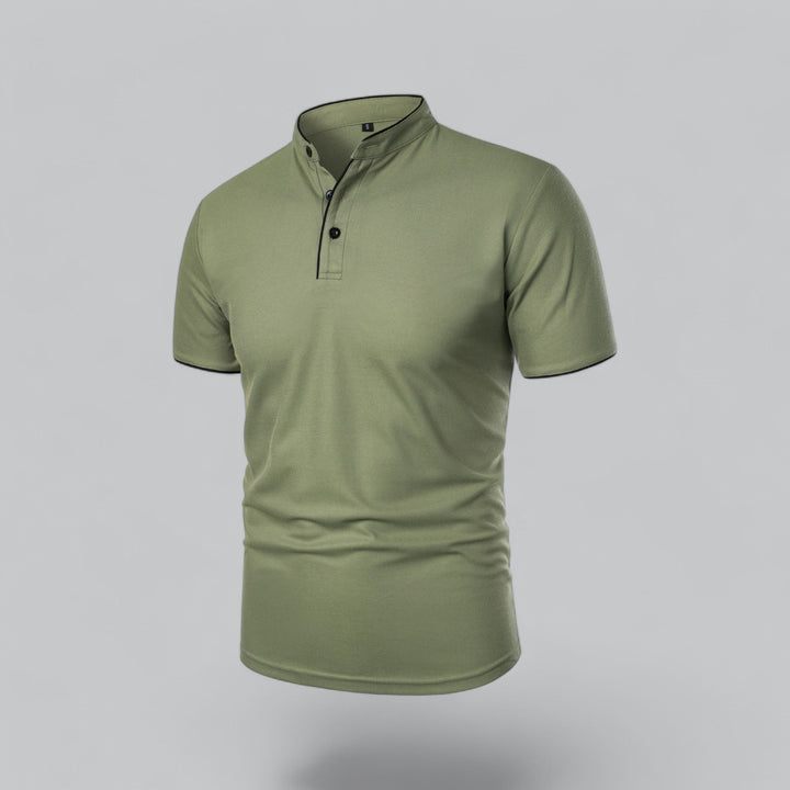 Marcus | Men's Smart-Casual Button Placket Polo Shirt