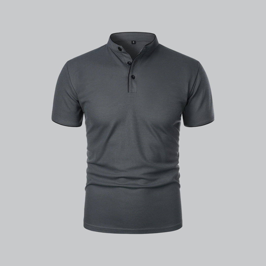 Marcus | Men's Smart-Casual Button Placket Polo Shirt
