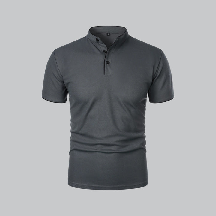 Marcus | Men's Smart-Casual Button Placket Polo Shirt