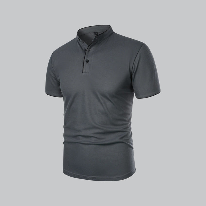 Marcus | Men's Smart-Casual Button Placket Polo Shirt