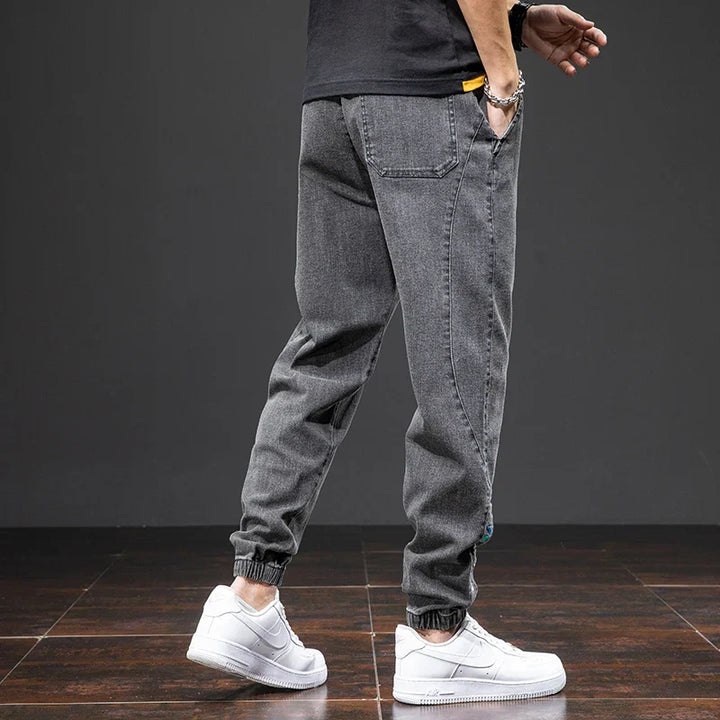 Marcus | Men's Tapered Leg Denim-Look Jogger Pants