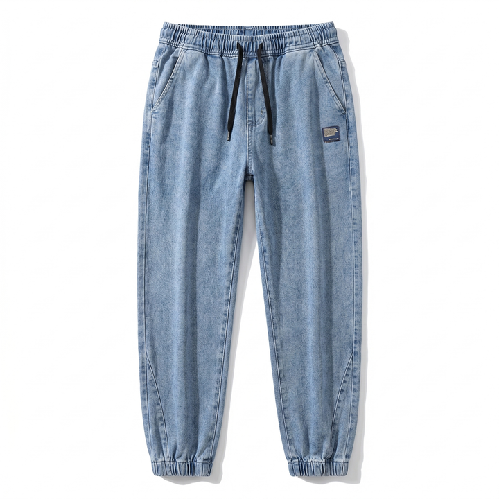 Marcus | Men's Tapered Leg Denim-Look Jogger Pants