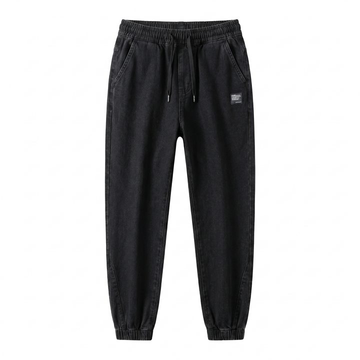Marcus | Men's Tapered Leg Denim-Look Jogger Pants