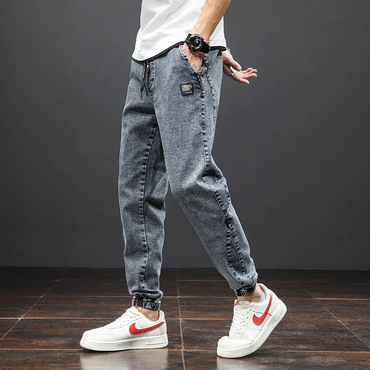 Marcus | Men's Tapered Leg Denim-Look Jogger Pants