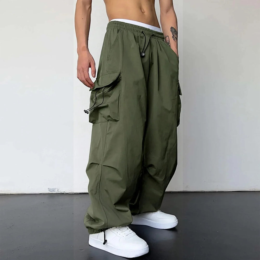 Marcus | Men's Wide Leg Utility Cargo Pants