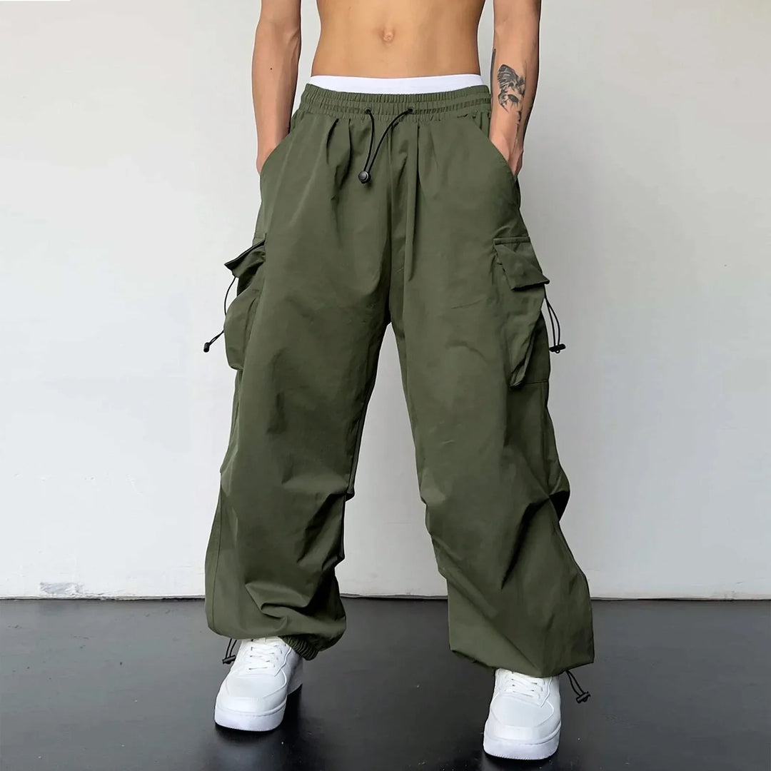 Marcus | Men's Wide Leg Utility Cargo Pants