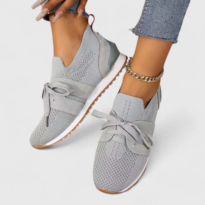 Marguerite | Women's Breathable Slip On Lace Detail Sneakers