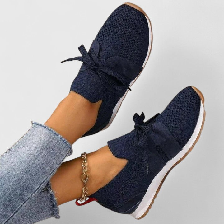 Marguerite | Women's Breathable Slip On Lace Detail Sneakers