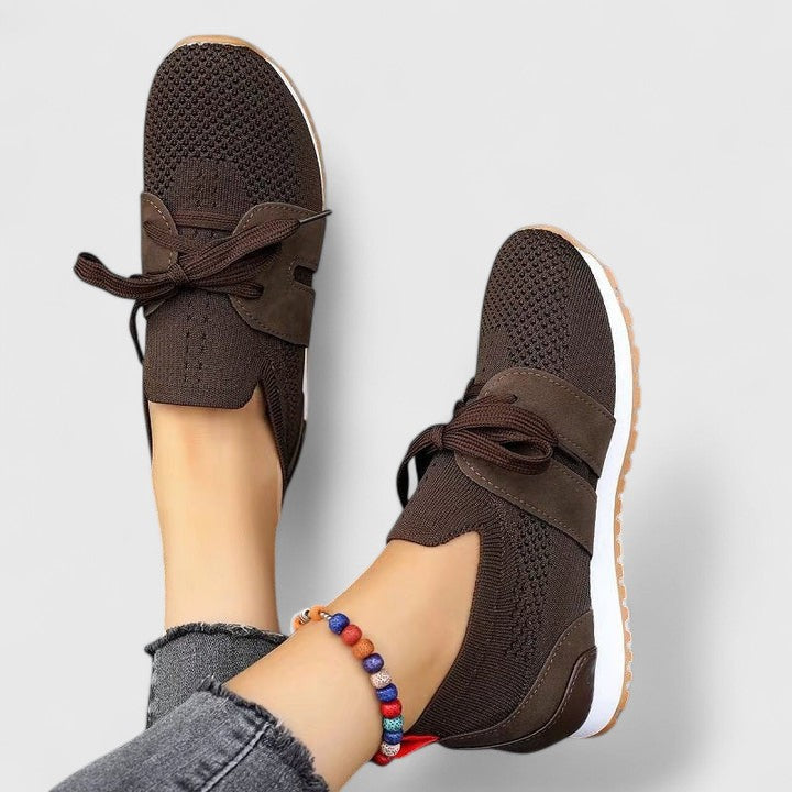 Marguerite | Women's Breathable Slip On Lace Detail Sneakers