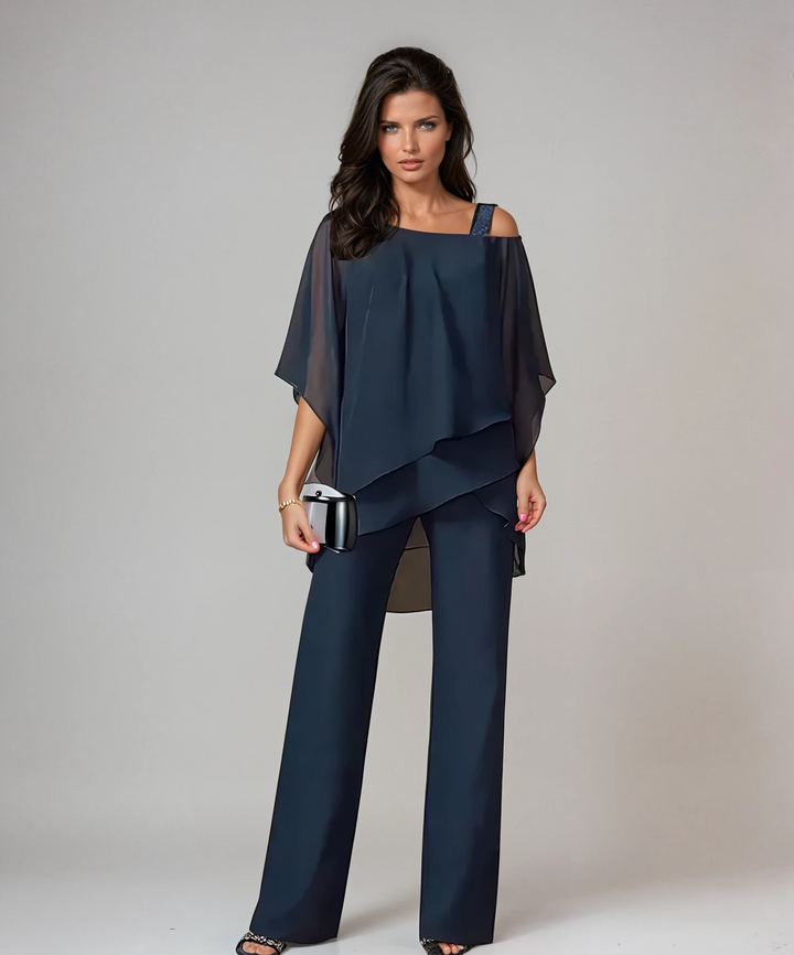 Mariella | Women's Airy Layered Two-Piece Set