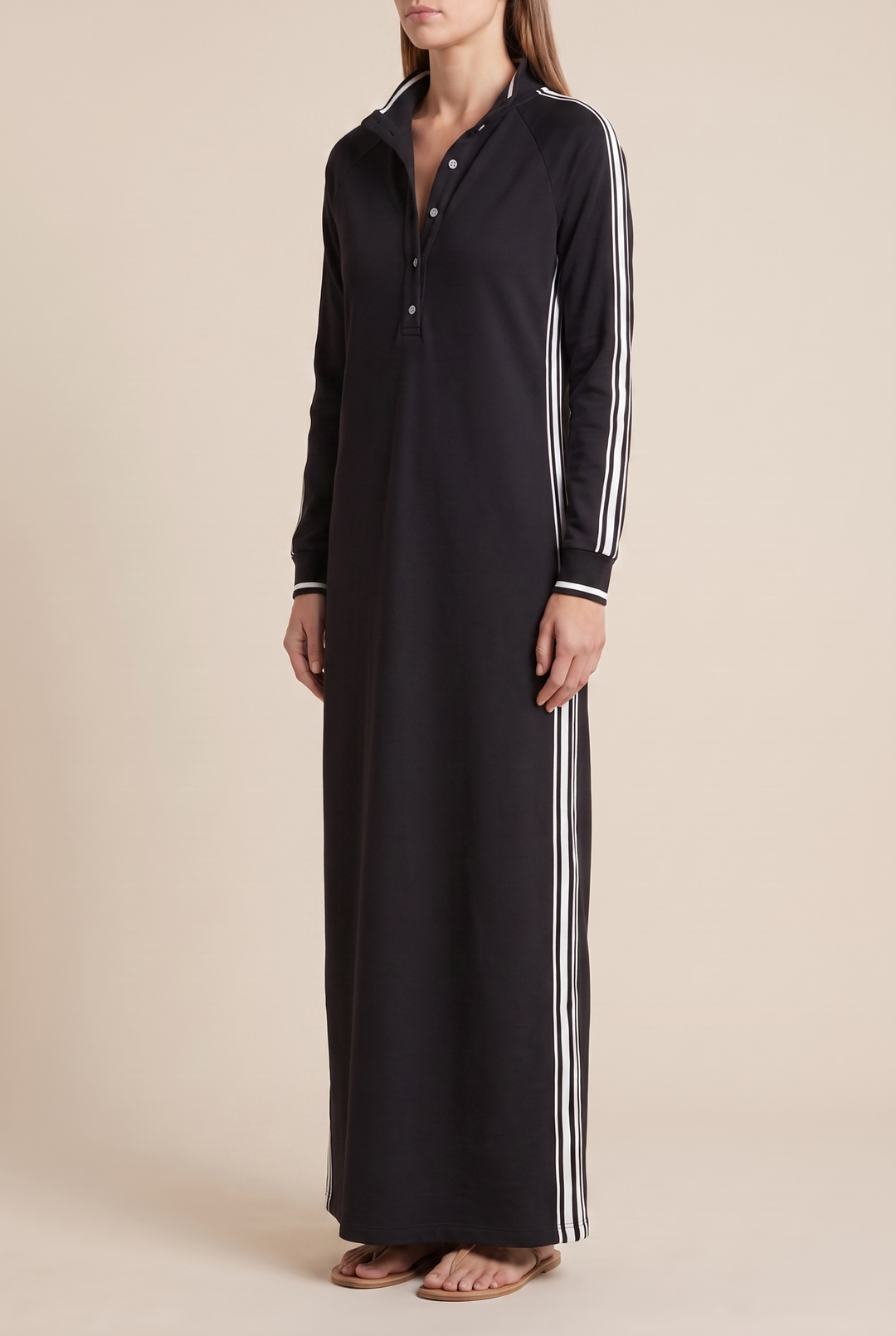 Marsile | Women's Trimmed Collar Maxi Shirt Dress