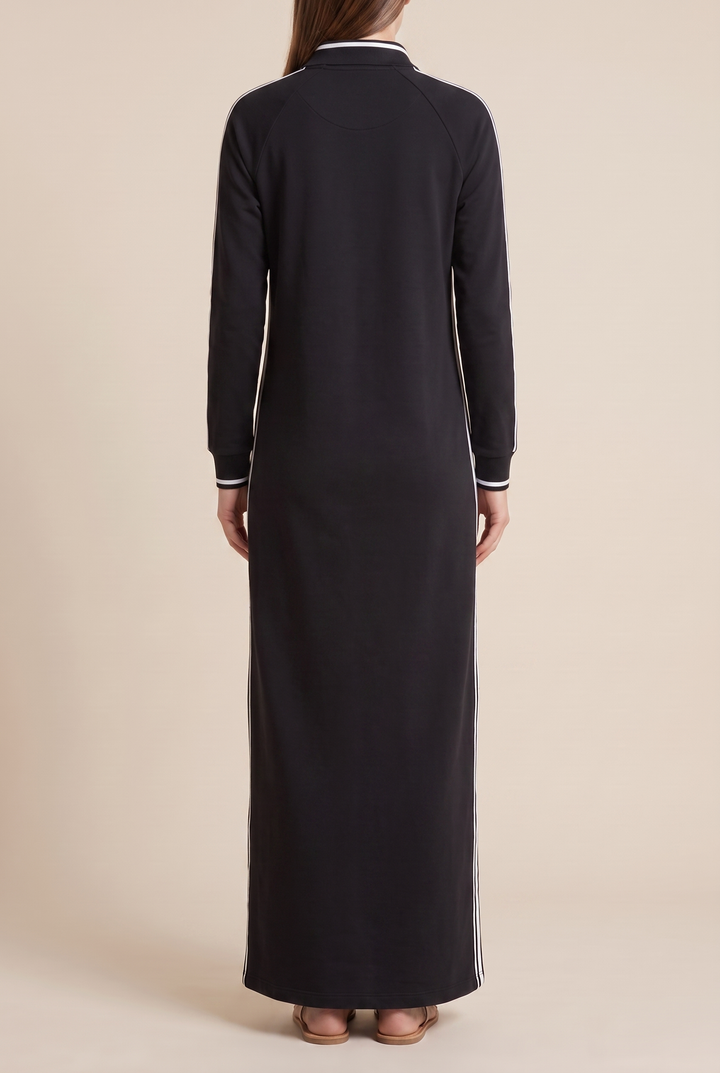Marsile | Women's Trimmed Collar Maxi Shirt Dress