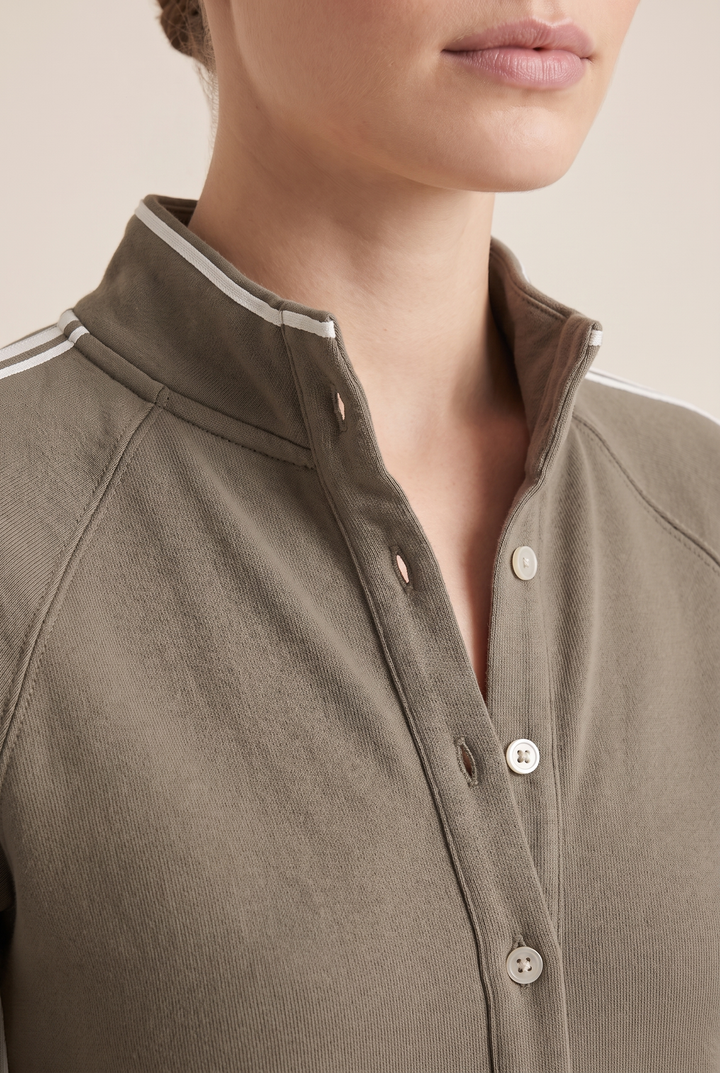 Marsile | Women's Trimmed Collar Maxi Shirt Dress