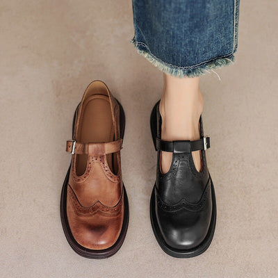 Risla | Leather Mary Janes