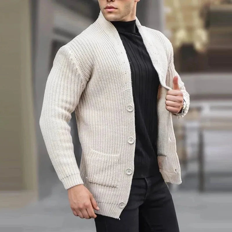 Matheus | Men's Longline Open Front Cardigan