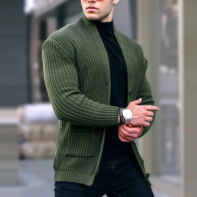 Matheus | Men's Longline Open Front Cardigan