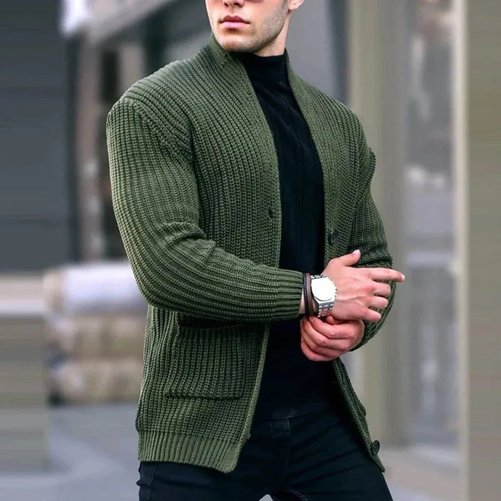 Matheus | Men's Longline Open Front Cardigan