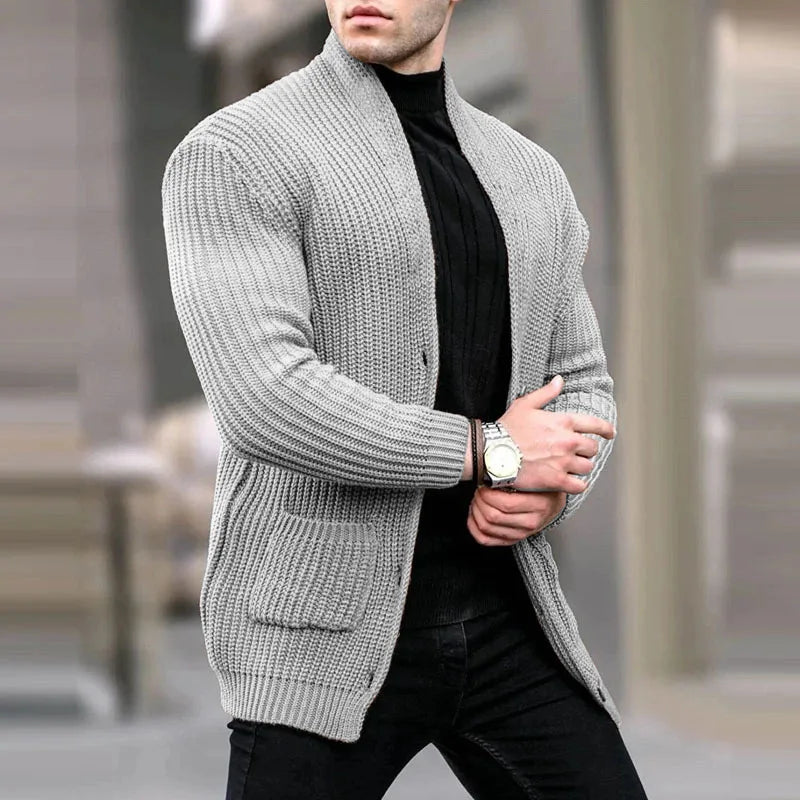 Matheus | Men's Longline Open Front Cardigan