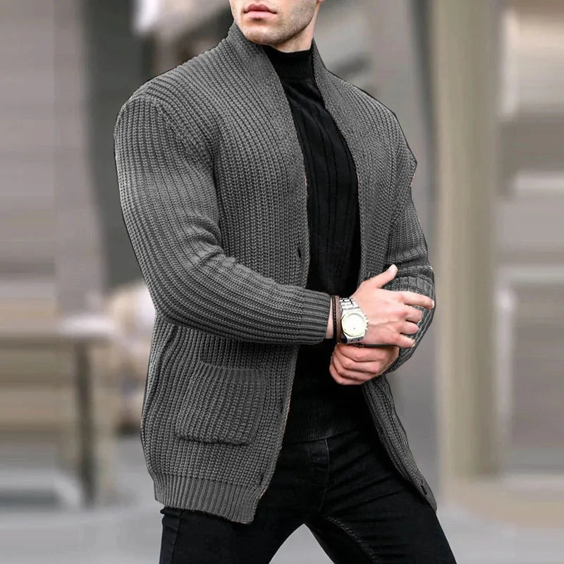 Matheus | Men's Longline Open Front Cardigan