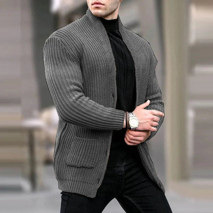 Matheus | Men's Longline Open Front Cardigan