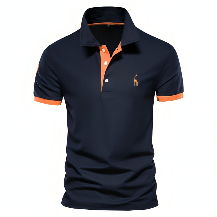 Maxwell | Men's Contrast Trim Pique Short Sleeve Polo Shirt