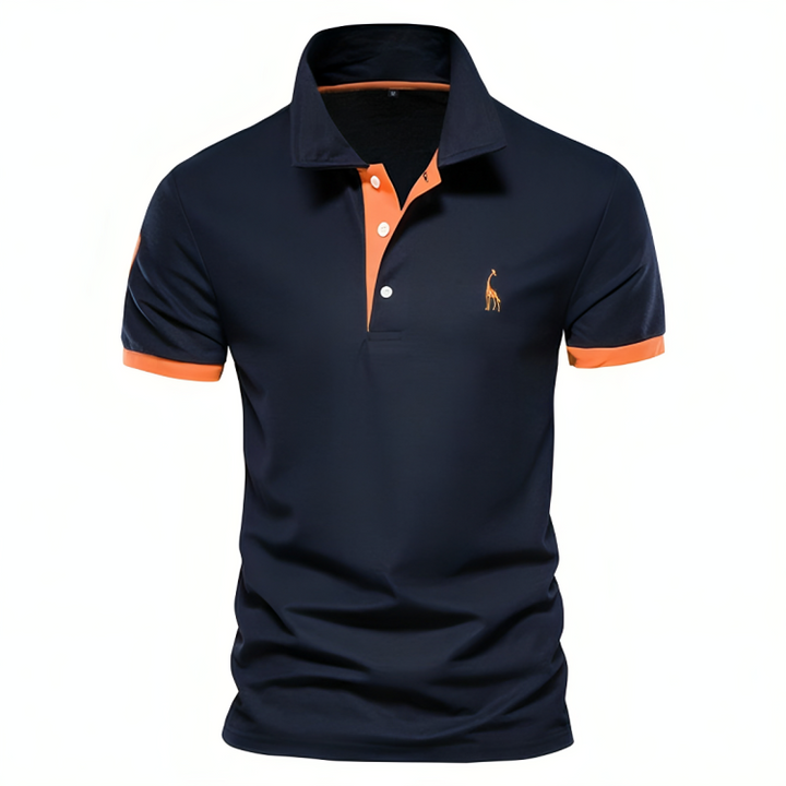 Maxwell | Men's Contrast Trim Pique Short Sleeve Polo Shirt