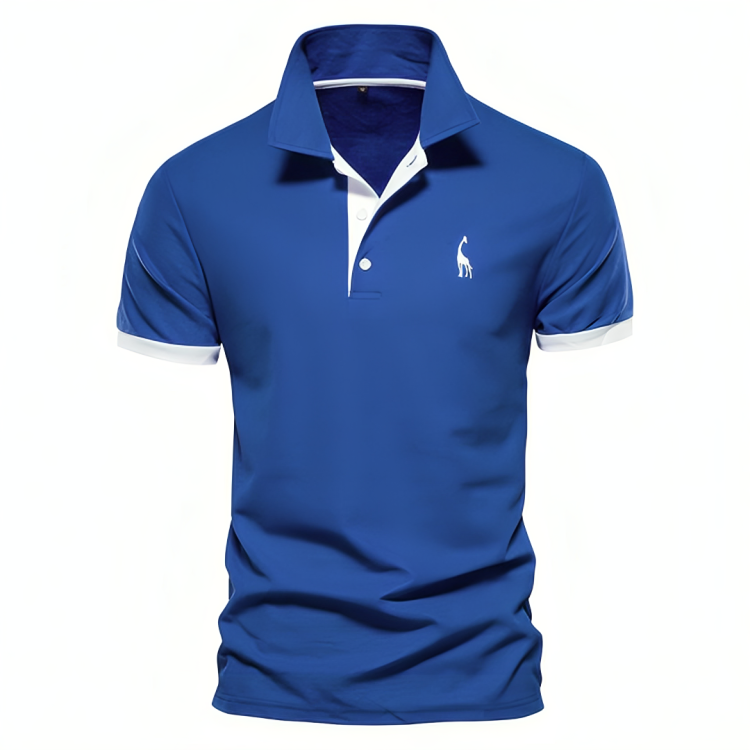 Maxwell | Men's Contrast Trim Pique Short Sleeve Polo Shirt