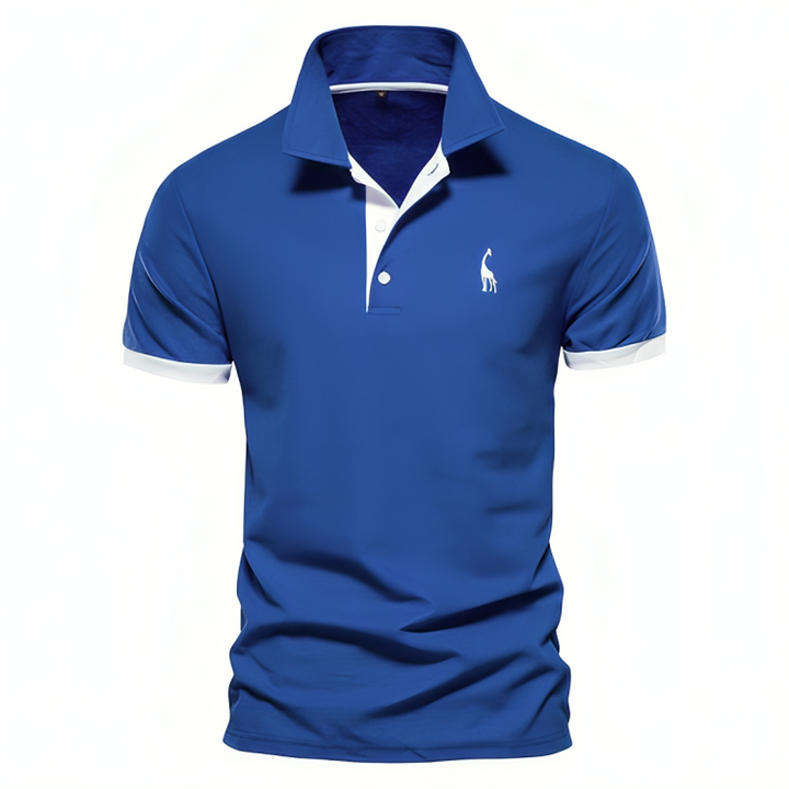 Maxwell | Men's Contrast Trim Pique Short Sleeve Polo Shirt