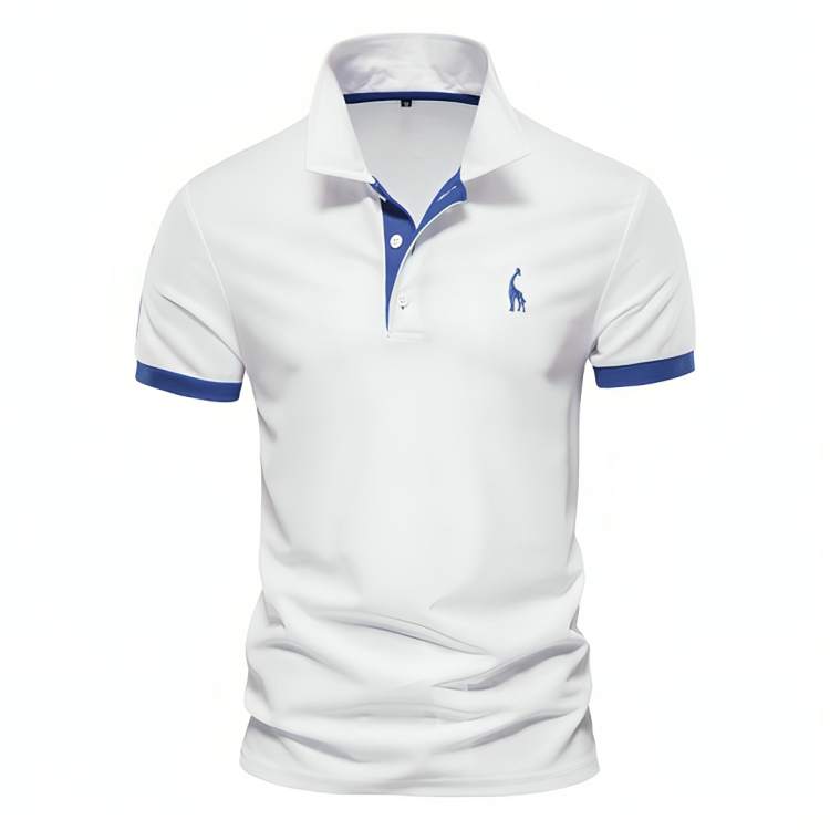 Maxwell | Men's Contrast Trim Pique Short Sleeve Polo Shirt